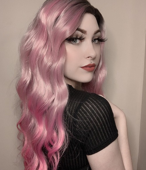 wavy synthetic wig