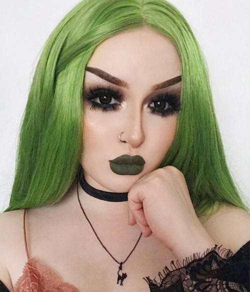 bright green wig