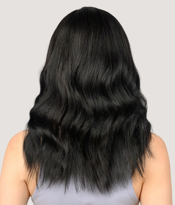 low density human hair topper