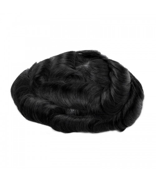 Dean Curly Hair System | 20mm Curls Men's Toupee | UniWigs