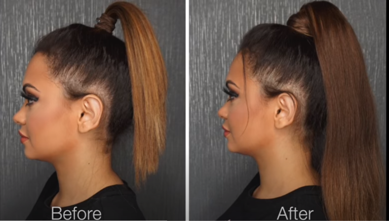 how to put in a ponytail hairpiece