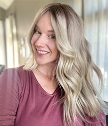 9” X 9” Hattie Silk Top Blonde Balayage Human Hair Topper